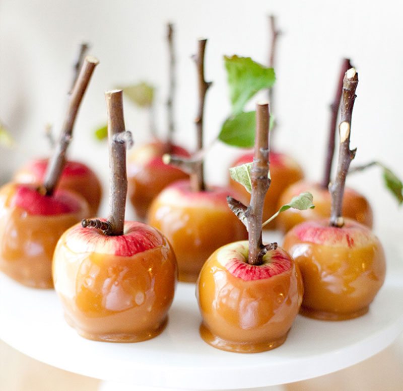 Treats on a  Stick | Mini Caramel Apples 