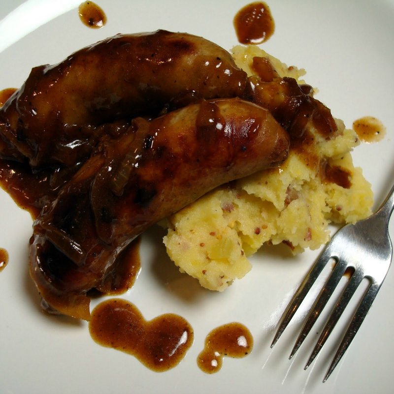 Bangers and Mash by A Spicy Perspective