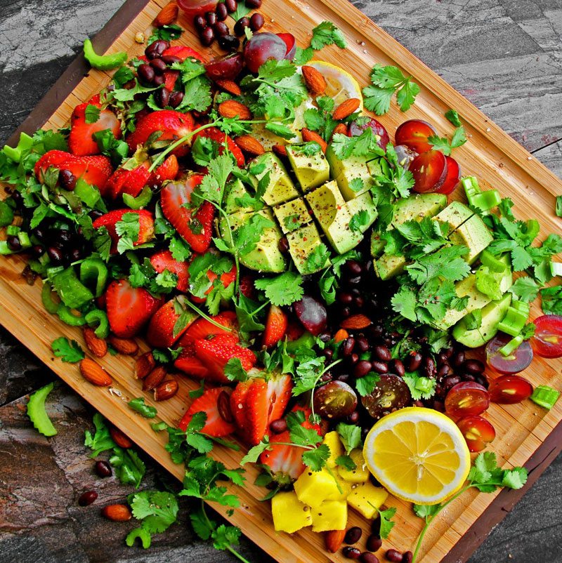 Avocado Fruit Salad from A Bachelor and His Grill