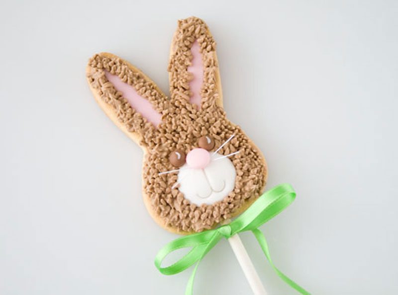 Treats on a Stick | Bunny Cookie Lollies
