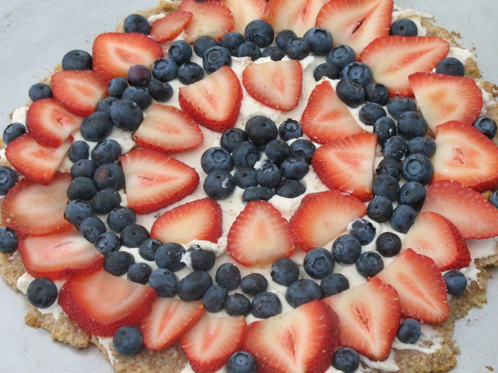 Red, White & Blue Dessert Pizza