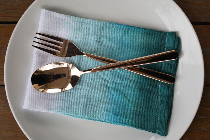 dip dye napkins