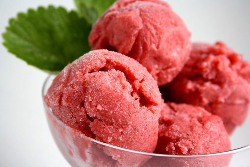 Strawberry-Banana Sorbet