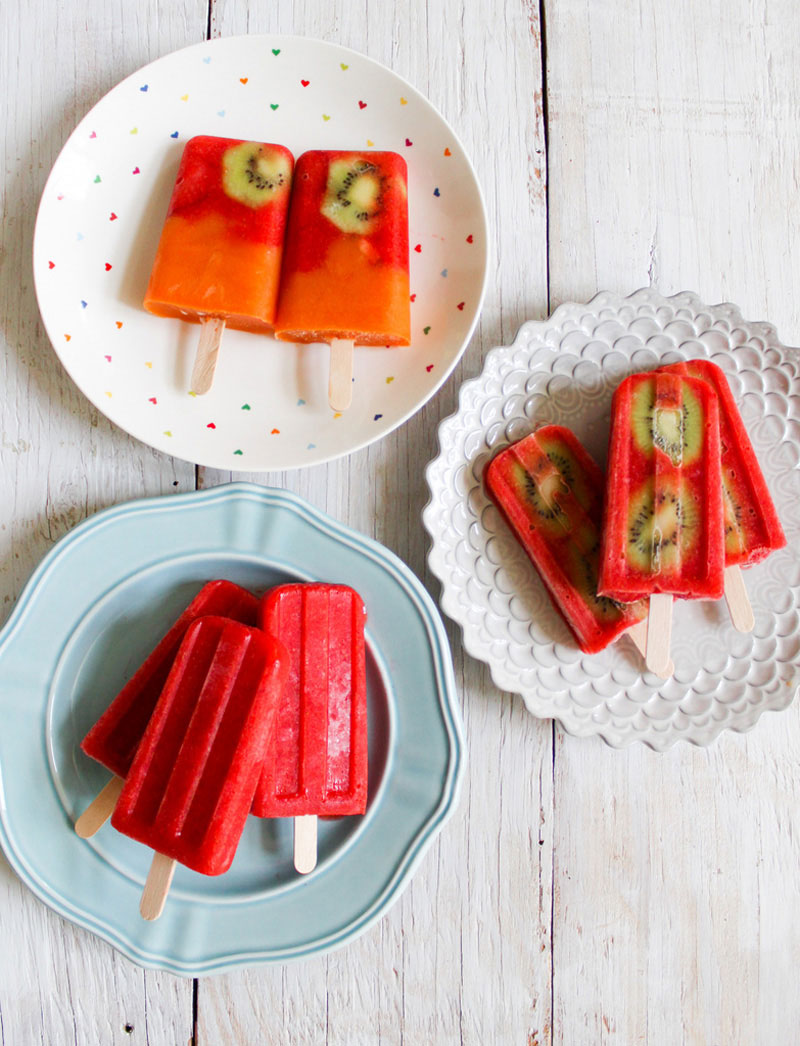 Strawberry Popsicles 