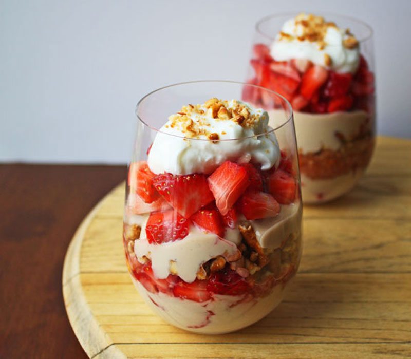 Strawberry Pretzel Salad Parfait