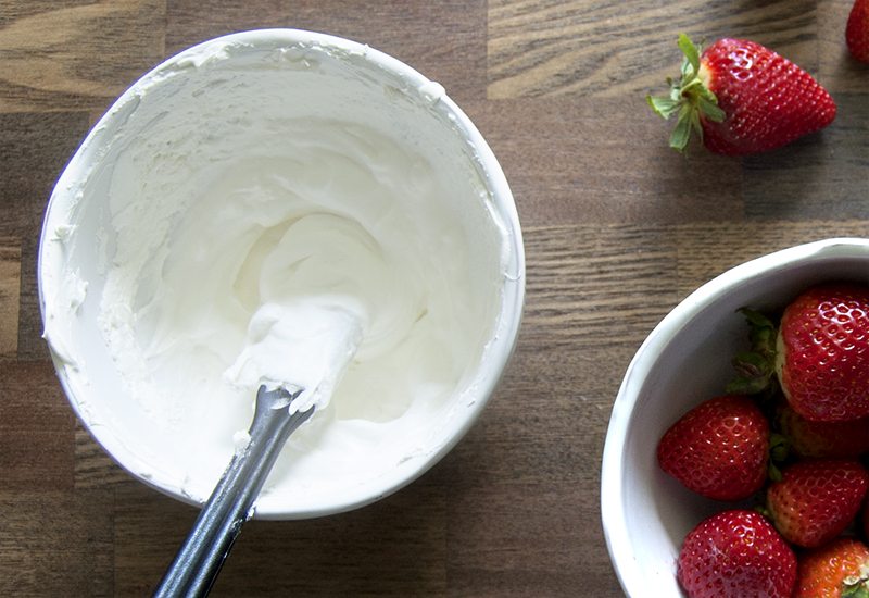 Chocolate Strawberry Angel Food Cake