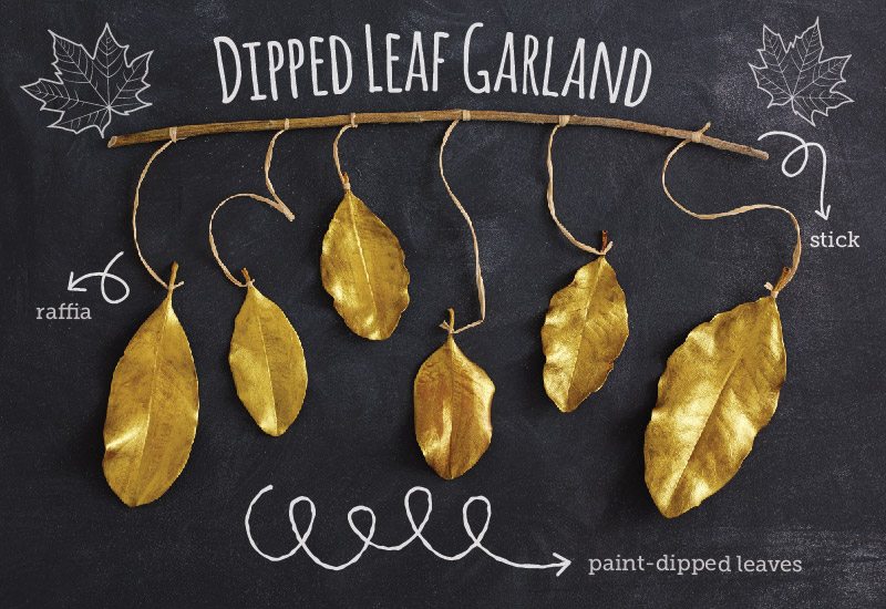 DIY: Dipped Leaves
