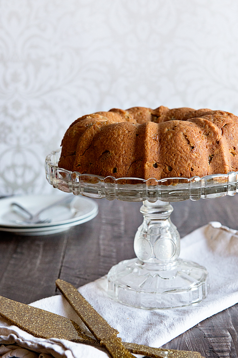 Caramel Apple Bundt Cake with Caramel Glaze