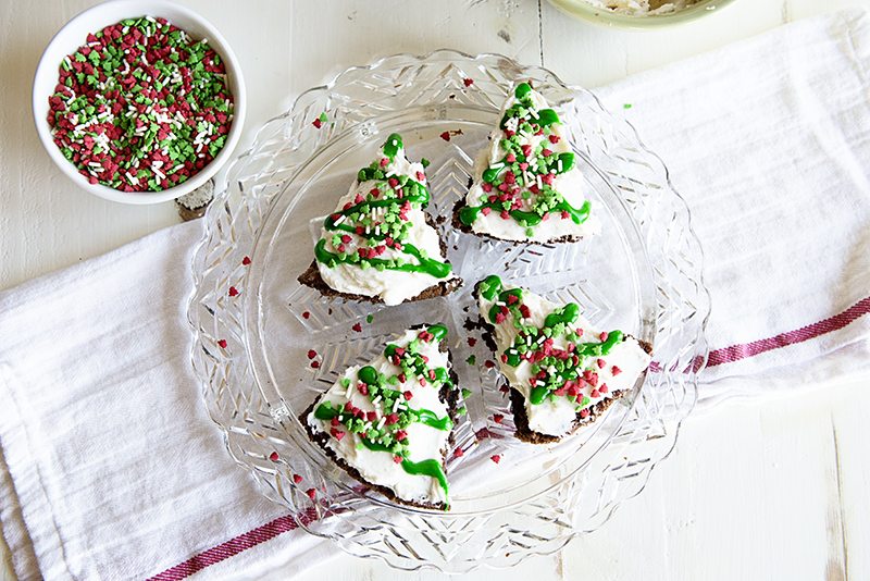 Peppermint Brownie Pie