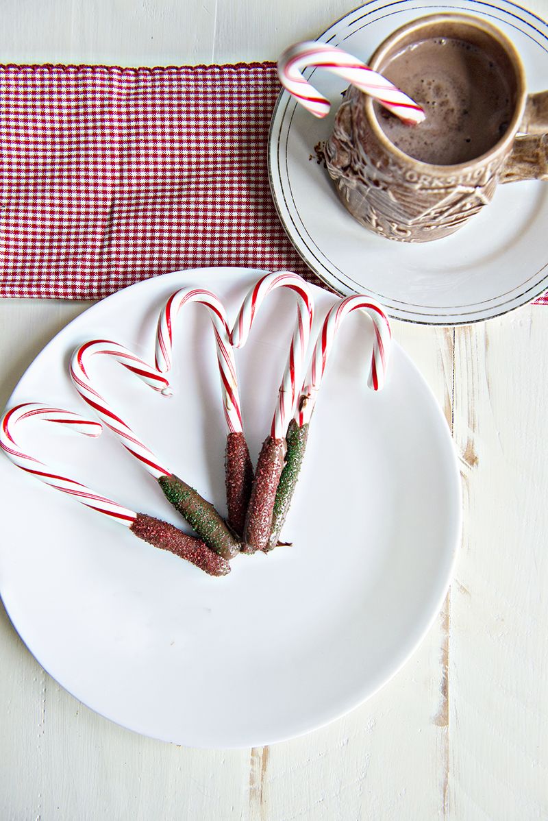 Chocolate Covered Candy Canes 