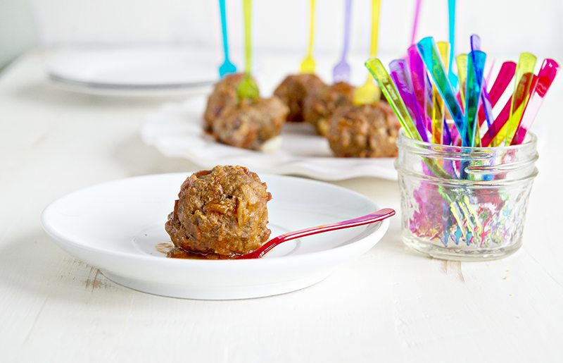 Bacon Cheeseburger Party Meatballs 