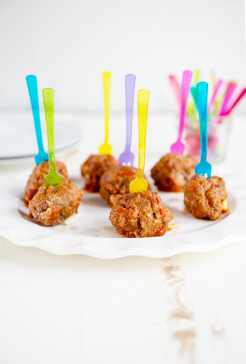 Bacon Cheeseburger Party Meatballs