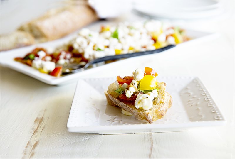 New Year's Eve Appetizer: Tomatoes & Goat Cheese