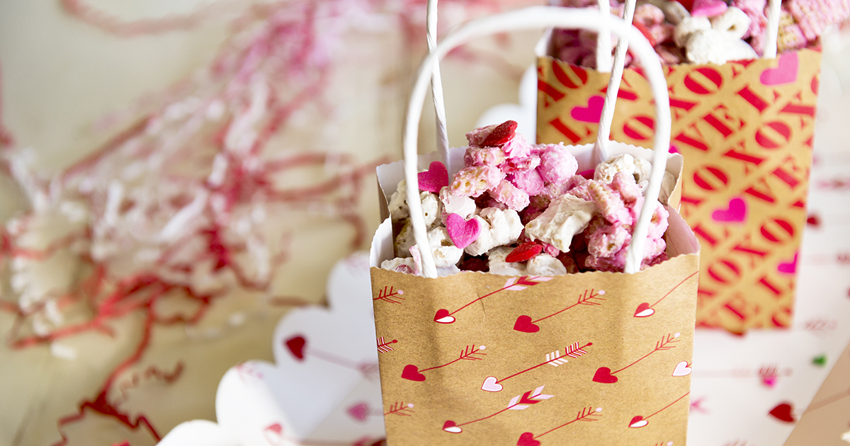 Valentine's Day Cherry Vanilla Snack Mix Recipe - Shari's ...