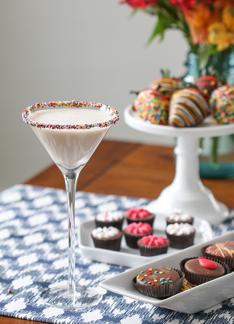 Birthday Cake Martini | From @inspiredbycharm