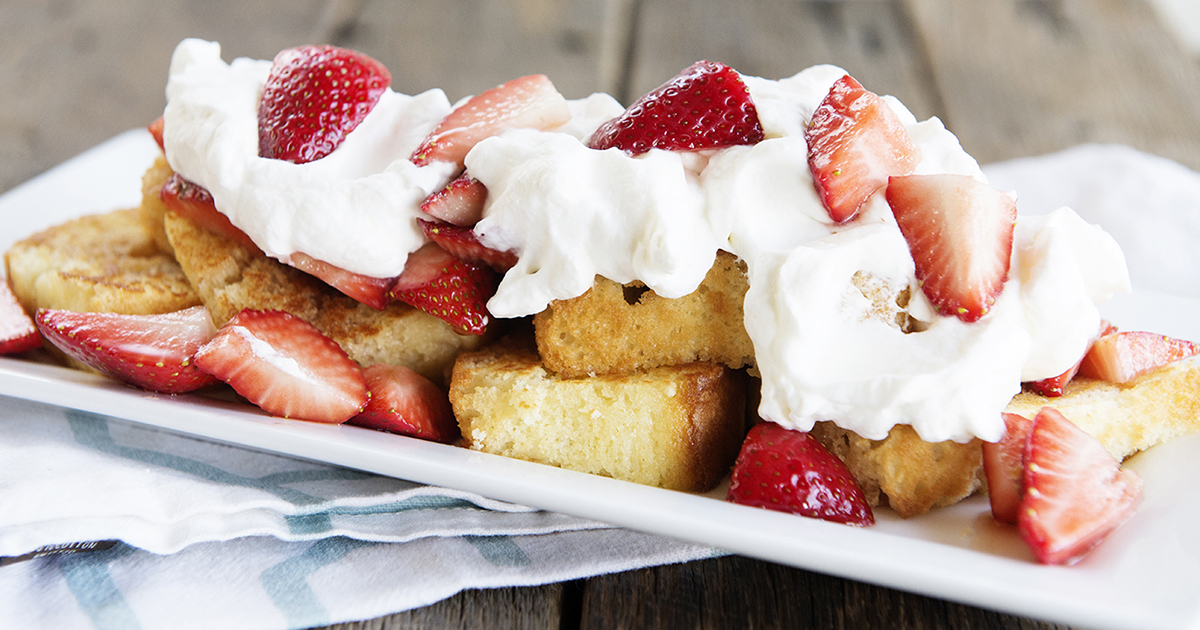 Toasted Pound Cake & Balsamic Strawberries Recipe Shari's Berries