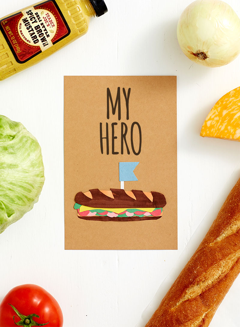 Cute Homemade Father's Day Cards For Dad - My Hero