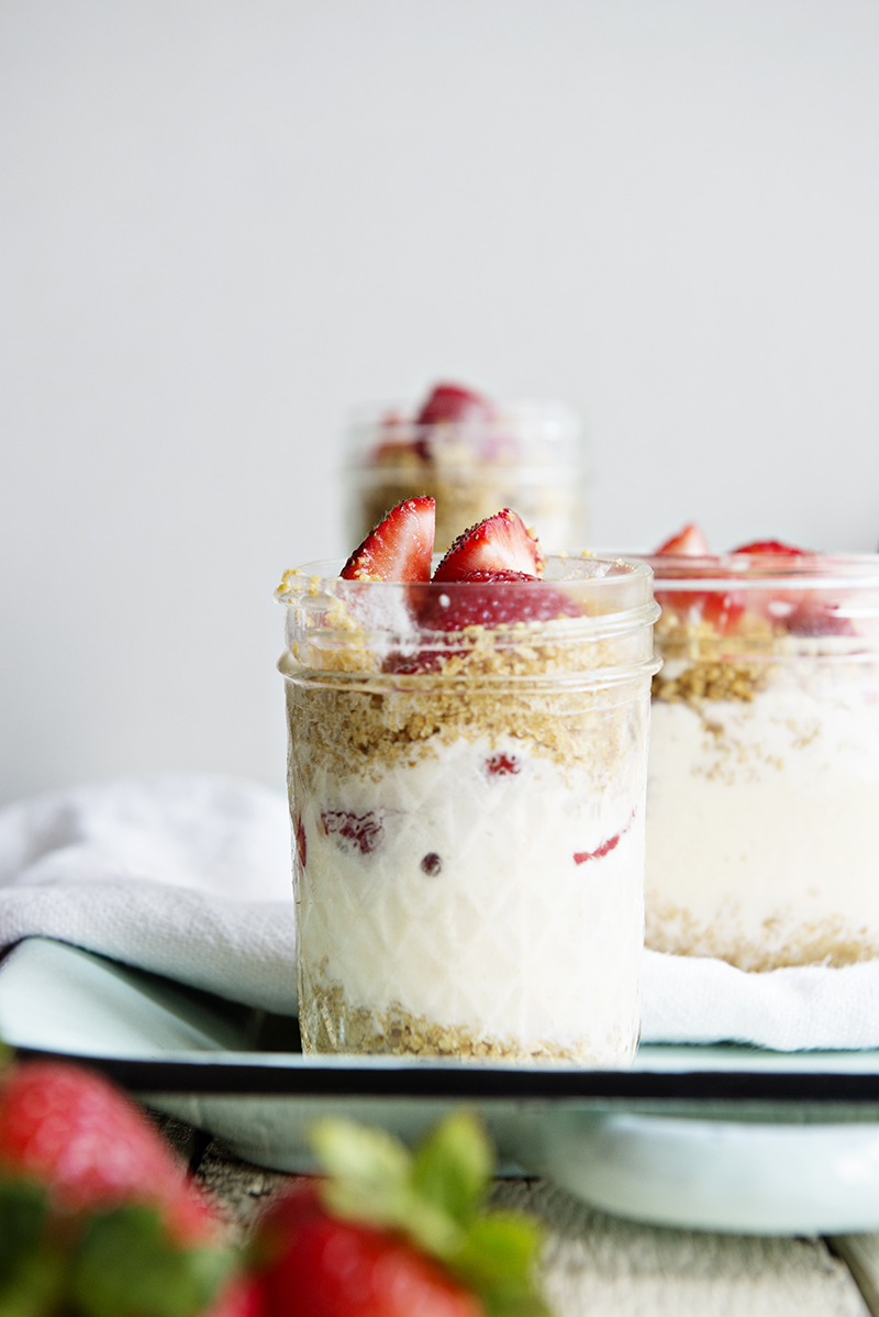 Strawberry Lemonade Ice Cream Parfaits