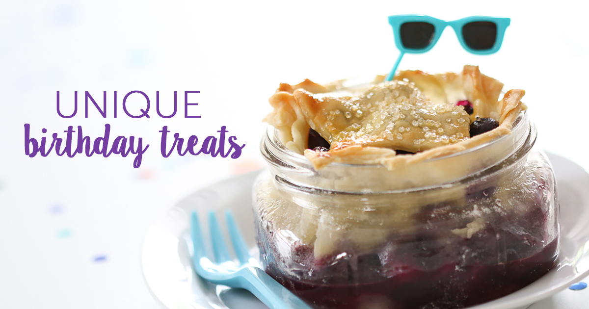 Unique Birthday Treats Mason Jar Blueberry Pie Shari's Berries