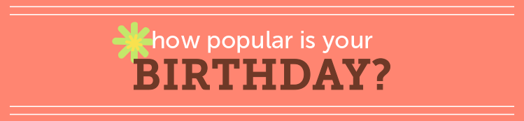 How Popular is Your Birthday?