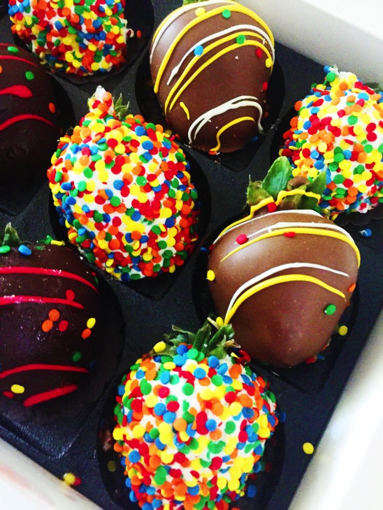 Birthday Chocolate Covered Strawberries