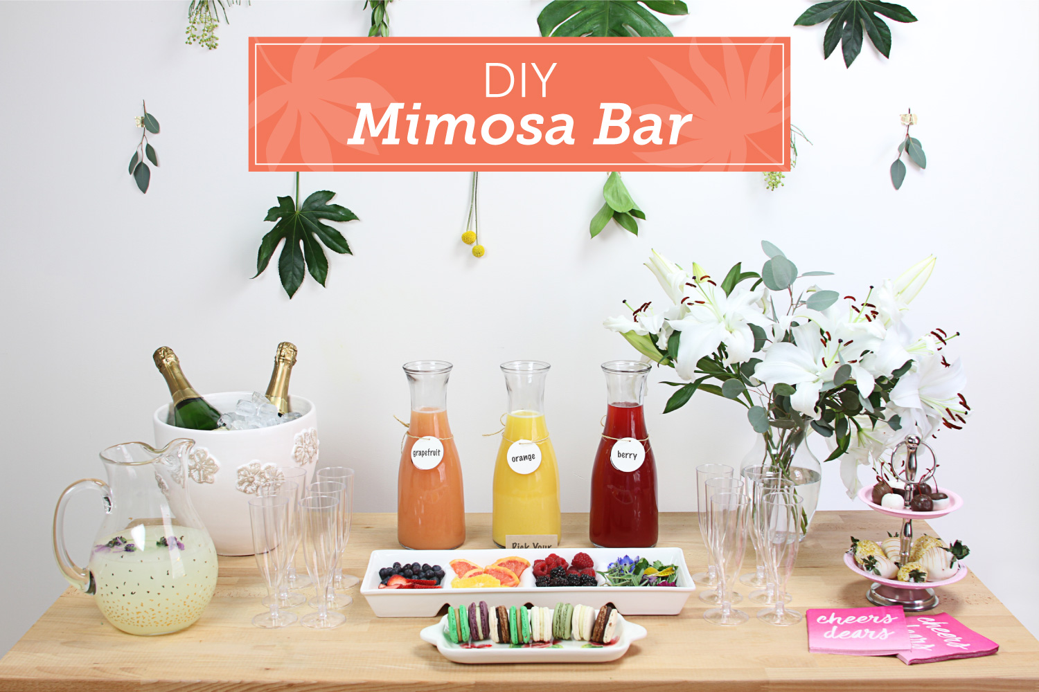 How to Set Up a DIY Mimosa Bar 