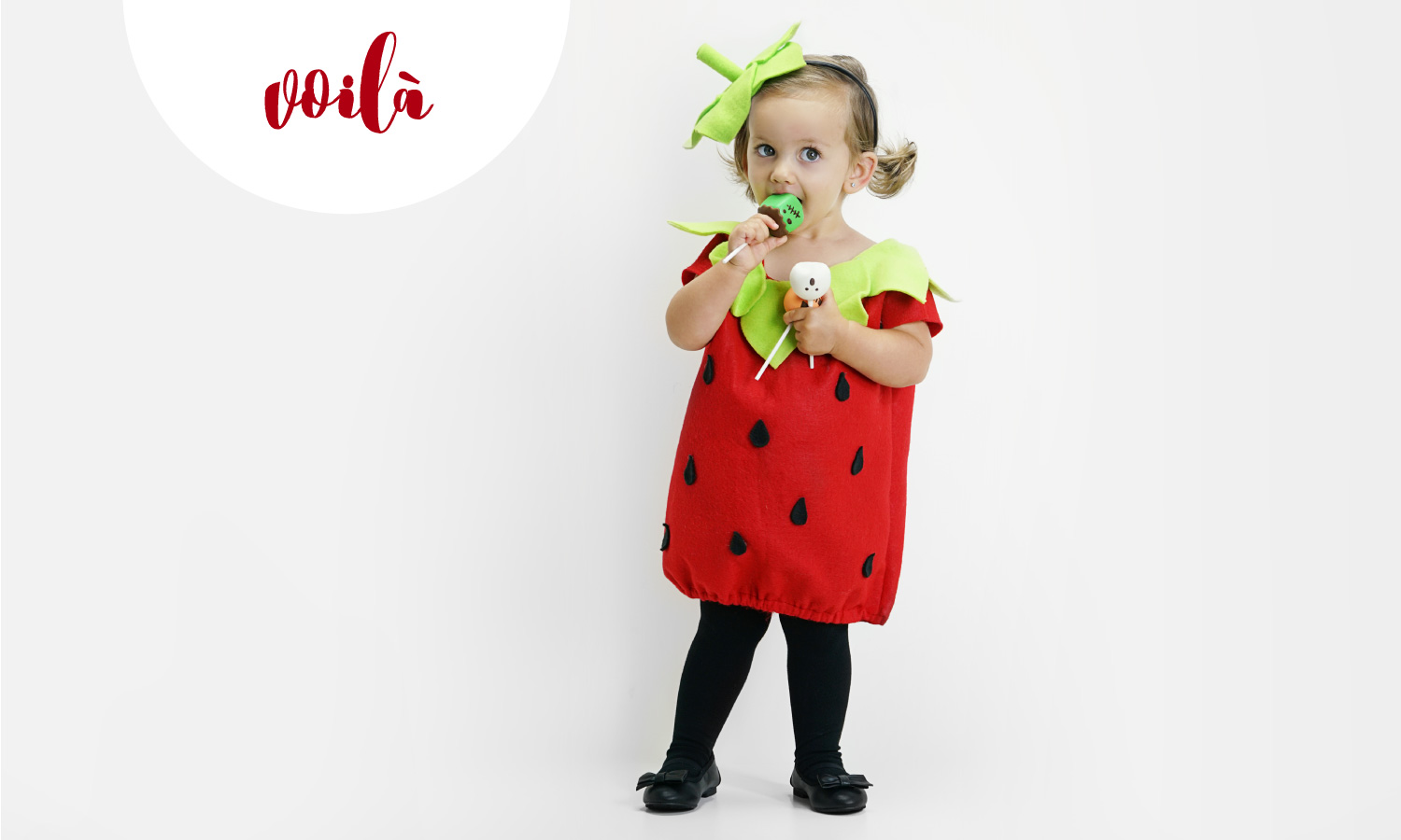 DIY Strawberry Costumes for the Whole Family