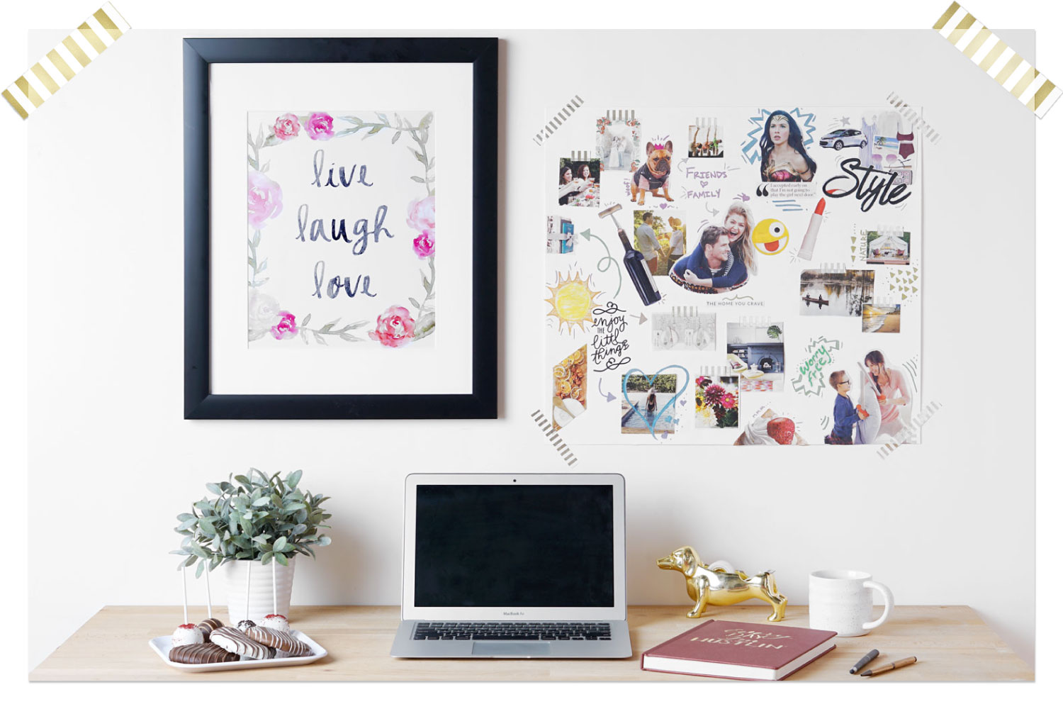 She Designed a Life She Loved DIY Vision Board for Home Office