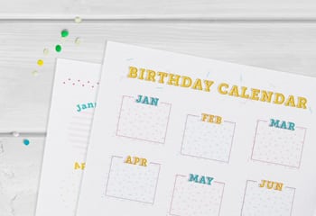 6 Printable Birthday Calendar Templates - Shari's Berries Blog