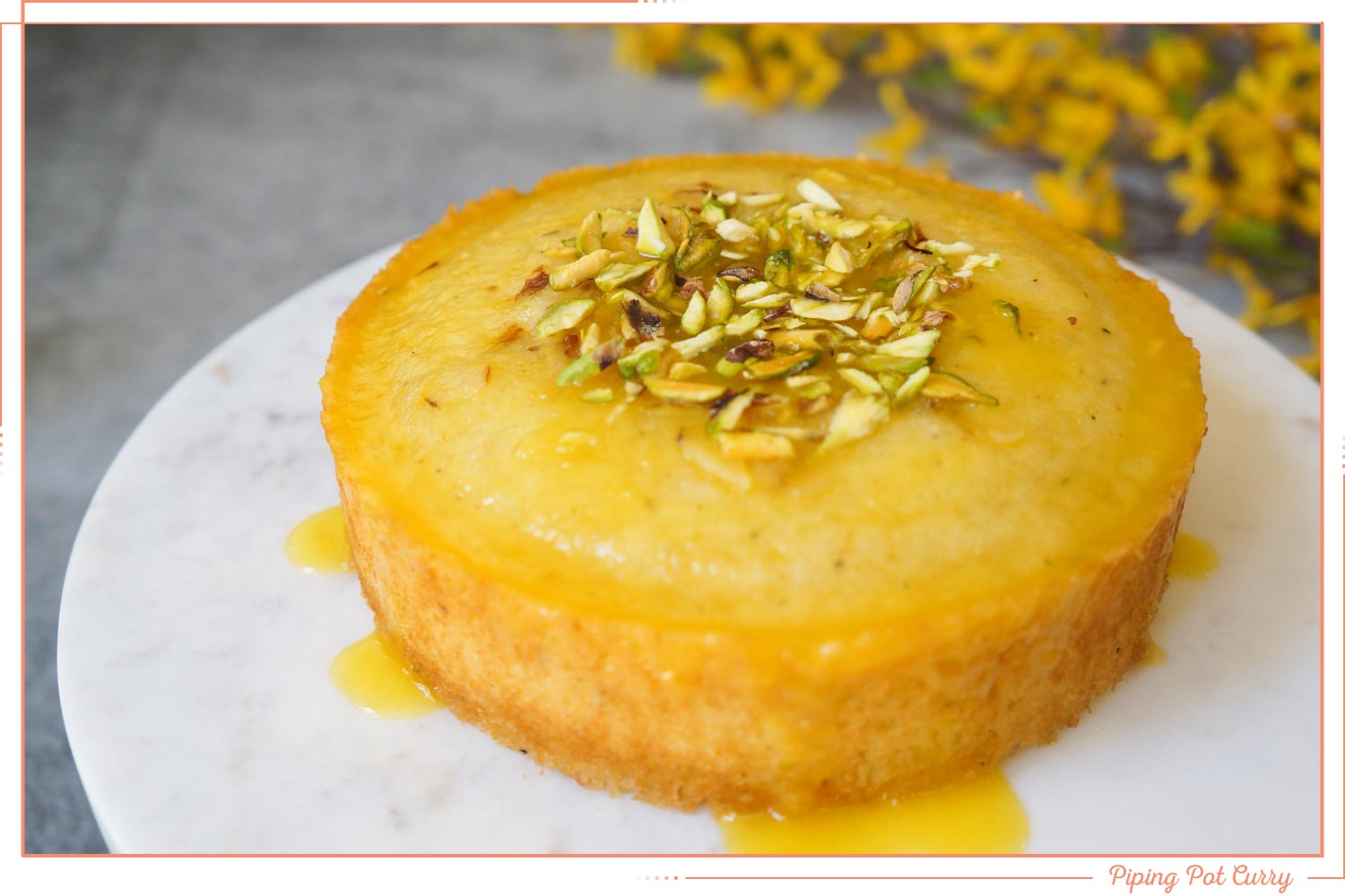 orange semolina cake instant pot dessert recipe