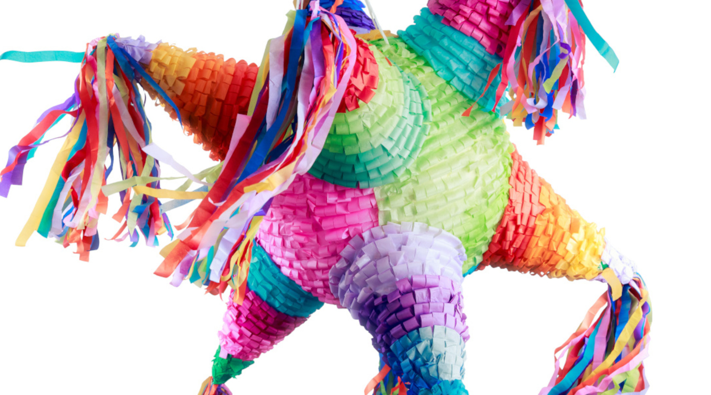 Number One Animals 1 Pinata birthday Piñata Pull string Hit WITH