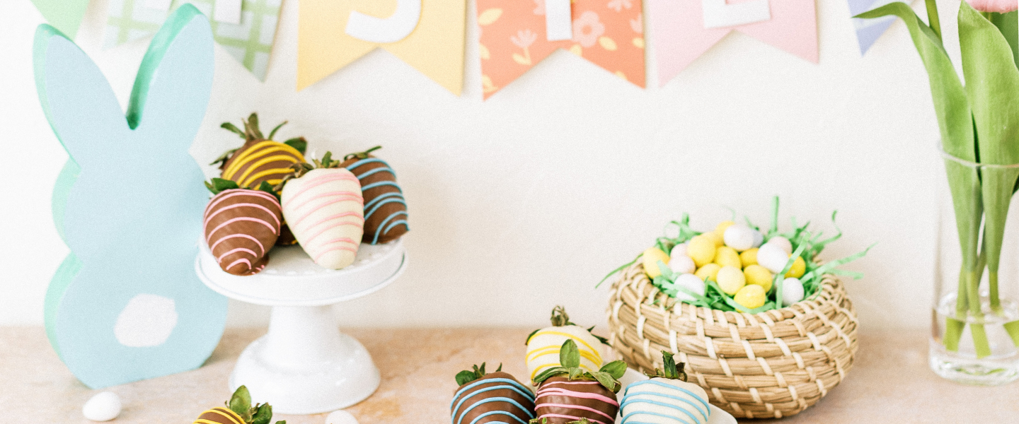 Easter crafts and berries featured