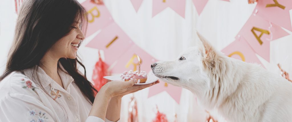 Woman Holding Cupcake Dog