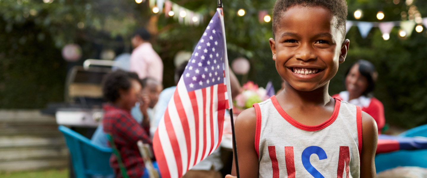 child american flag