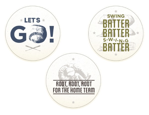World Series Party Printable Coasters