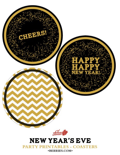 Happy New Years Coasters