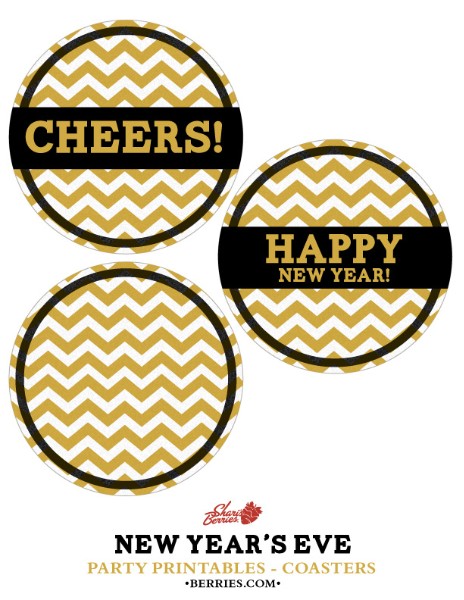 Happy New Year Coasters