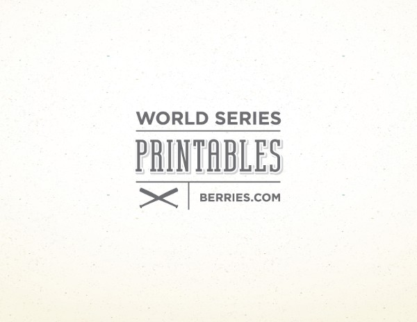 World Series Party Printables World Series Party Printables