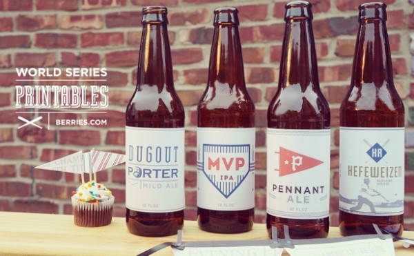 World Series Party Printables Beer Labels World Series Party Printables Beer Labels