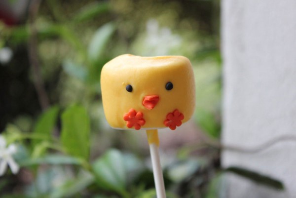 cute chick marshmallow pops blog