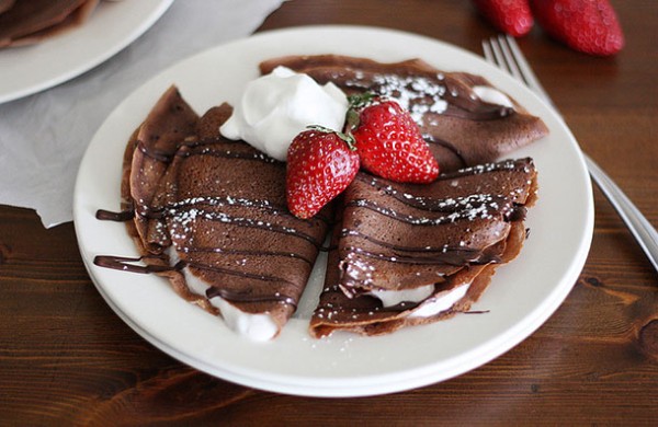 dark chocolate crepes blog