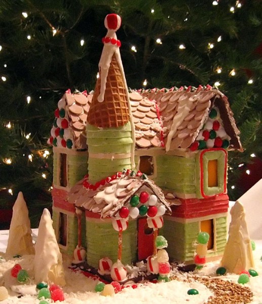 Gingerbread House with Turrets