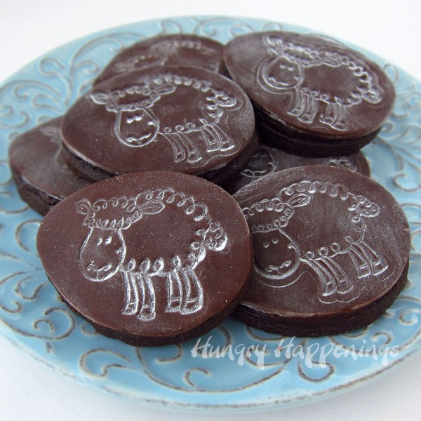 lamb stamped easter cookies blog