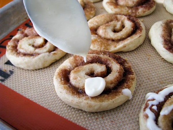 Cinnamon Roll Sugar Cookies by Picky Palate