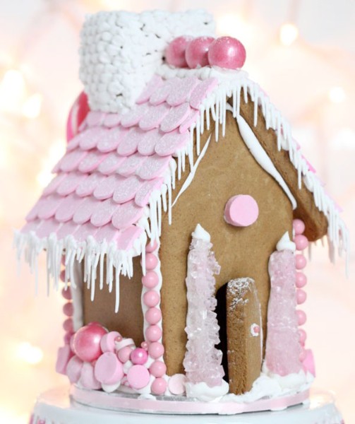 Pink Gingerbread House