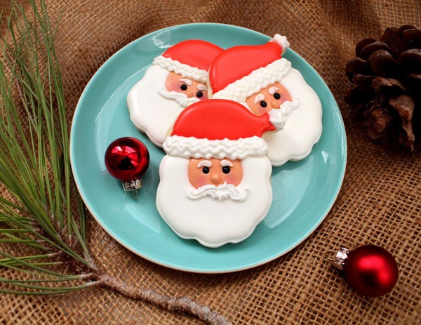santa face cookies blog