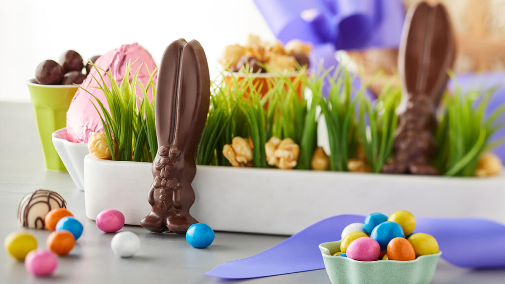 easter facts with chocolate bunnies