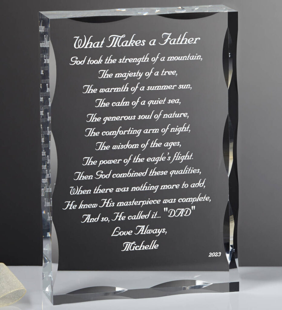 last minute fathers day gift ideas flowers poem keepsake